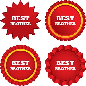 Best Prints: Best Brother Sign Icon Award Symbol Best brother sign icon