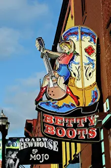 Trade Prints: Betty Boots women´s boot shop in Honky Tonk