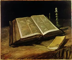 Post Impressionism Prints: The Bible: Still Life 1885 Vincent van Gogh (1853-1890/Dutch) Oil on canvas Van Gogh Museum