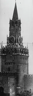 Moscow Prints: 'Big Ben' Of Moscow: A View of Spasky Tower