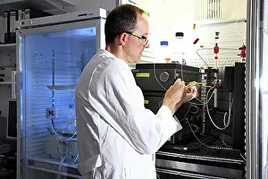 Students Prints: Biotechnology laboratory, FPLC-system for protein purification
