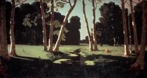 Scenicuk Prints: Birch Tree Forest Arkhip Ivanovitch Kuindzhi (1842-1910 Russian) Tretyakov Gallery
