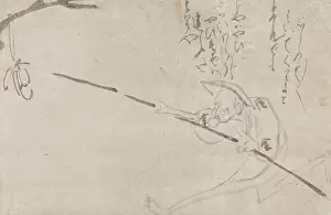 Mount Prints: Bird Catcher, 18th century, Hakuin Ekaku