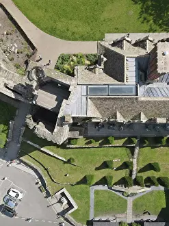 2022 Prints: Bird's eye view of historic and refurbished roof structures