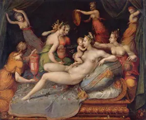 Nude Prints: THE BIRTH OF CUPID, by Master of Flora