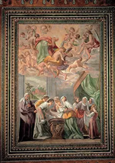 Father Prints: The Birth of Mary, by Caracciolo Giovanni Battista know as Battistello