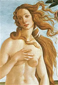 Literatureuk Prints: The Birth of Venus (Detail) ca