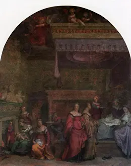 Virgin Prints: Birth of the Virgin, Sarto, Andrea del, 1514