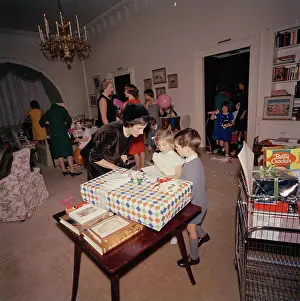 Doorway Prints: Birthday party for Caroline Kennedy and John F