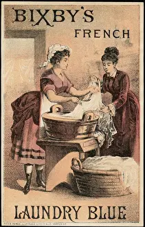 Arts Department Prints: Bixby's French Laundry Blue. Bixby's French Laundry Blue