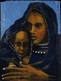 Madonna Prints: Black Madonna IV (Arab) 1998 Elizabeth Barakah Hodges (21st C. American)