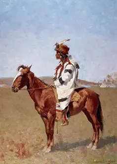 Indians Prints: Blackfoot Indian Frederic Remington (1861-1909 American)