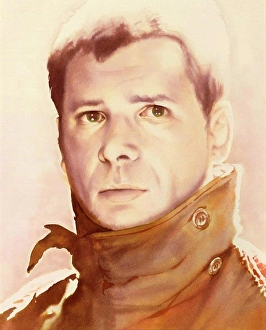 Blade Runner painting of Rick Deckard, Watercolour Painting