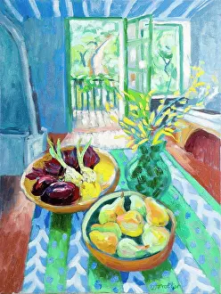 Trotter Prints: Blue Interior Josephine Trotter (b.1940 British) Oil on Canvas