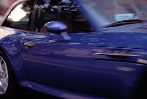 Blur Prints: BMW MCoupe M Series blue detail door fender blur 1999 1990s