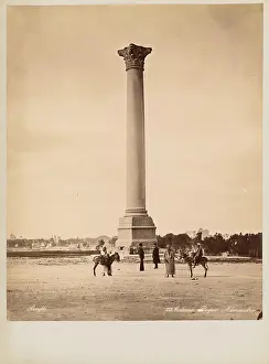 Ansicht Prints: Bonfils Félix (1831-1885), Pompejus pillar in Alexandria (without dat)