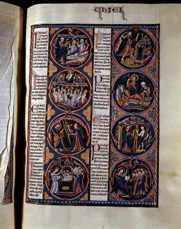 Old Testament Prints: Book of Ezekiel / Illumination / 1230