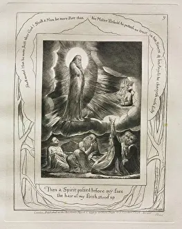 William Prints: The Book of Job: Pl. 9, Then a Spirit passed before my face / the hair of my flesh stood up