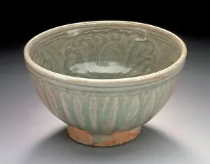 Designs Prints: Bowl with Incised Peony Designs