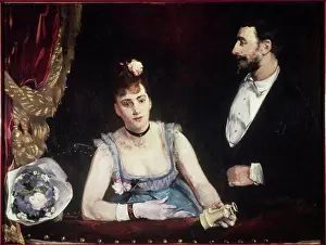 Balcony Prints: A Box at the Italians Theatre 1874 Eva Gonzales (1849-1883 French) Oil on canvas Musee d'Orsay