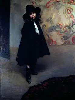 Mystery Prints: Boy in Black Cape by Martha Walter