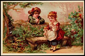 Arts Department Prints: Boy and girl in historical costume