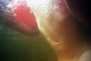 A boy under water. Sweden