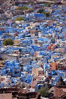 Vista Prints: The Brahman Blue City, Brahmpuri area, of Jodhpur in Rajasthan, Northern India