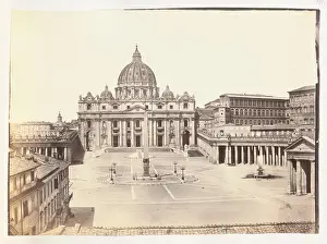 Foto Prints: Bramante (1444-1514), Petersdom in Rome (without Dat)