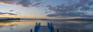 Dawn Prints: Braslav lakes are located on the border of three countries Belarus, Lithuania, Latvia