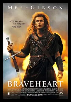 Movies Prints: Braveheart starring Mel Gibson a 1995 epic historical drama war film