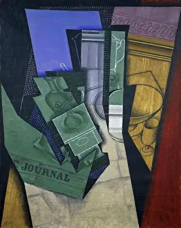 Journal Prints: The Breakfast 1915 Juan Gris (1887-1927/Spanish) Oil on canvas Musee National d'Art Moderne