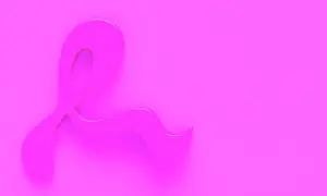 Pink Prints: Breast cancer, conceptual illustration