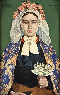 Bouquet Prints: The Bride of Brabant. Julius Gari Melchers (1860-1932)