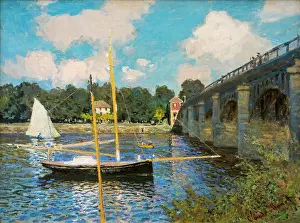 Mast Prints: The Bridge at Argenteuil Oil on canvas; 1874 Claude Monet; French; 1840 - 1926