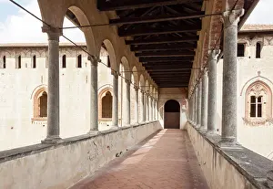 Matter Prints: Bridge with medieval porch for access to falconry