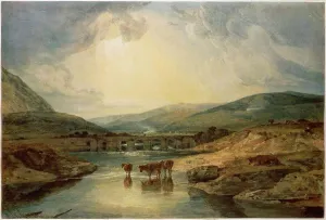 Three Animals Prints: Bridge Over the Usk Joseph Mallord William Turner (1775-1851 British) Oil on canvas Victoria & Albert Museum