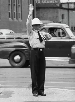 Officer Prints: Brisbane traffic policeman in new summer uniform