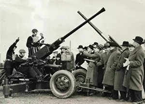 Swedish Prints: Britain's Latest Army Weapons Demonstrated To Members Of Parliament At Aldershot