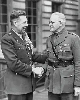 1947 Prints: Britain's master-spy, Lieut-Colonel Alexander Scotland (right)