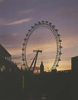 External Prints: british airways london eye dusk shot