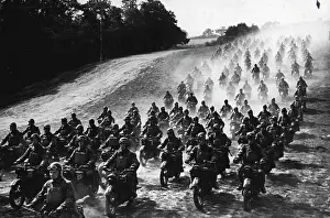 British Motor Cyclists. December 06, 1941. (Photo by The Topical Press Agency Ltd.)