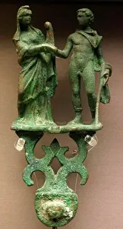 Attachment Prints: Bronze attachment showing either Hermes