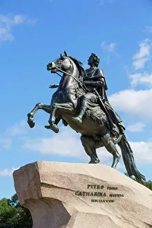 Russian Federation Prints: The Bronze Horseman Monument; Saint Petersburg, Russia