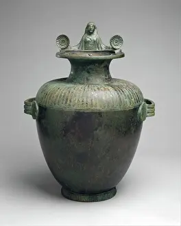 Inscription Prints: Bronze hydria (water jar) mid-5th century B