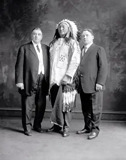 Early 1900s Prints: Brulé Lakota leader Hollow Horn Bear circa 1905-1913