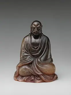 Bald Prints: Buddhist monk Bodhidharma (Chinese: Damo) 17th century China The bald head