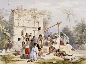 Mayan Prints: Well and Building at Sabachtsche 1844 Frederick Catherwood (1799-1854/British)