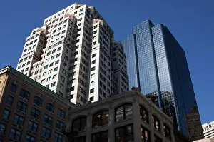 Boston Prints: Buildings in the Financial District, Boston, Massachusetts, USA