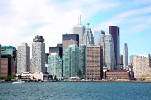 Ferry Prints: Buildings at the waterfront, Lake Ontario, Toronto, Ontario, Canada